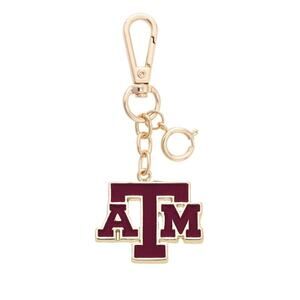 Texas A&M Aggies Enamel Logo Keychain Bag Charm